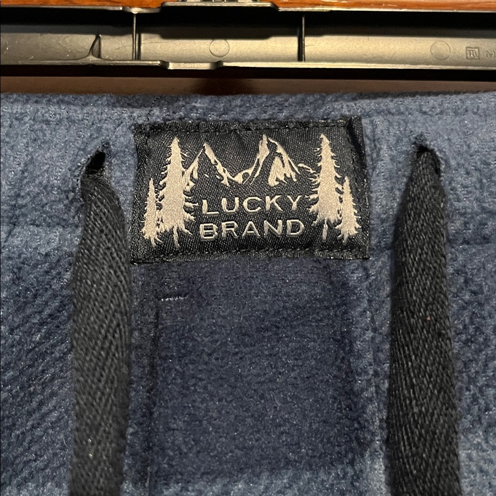 Lucky Brand Men's Navy Checkered Pajama Pants - Picture 2 of 10